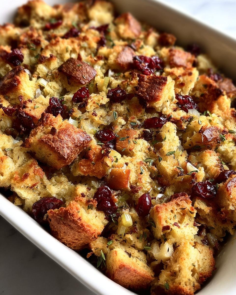 Apple & Cranberry Gluten-Free Bread Stuffing - detail 1