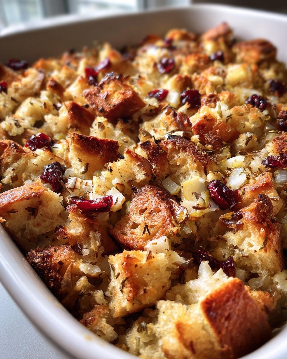 Apple & Cranberry Gluten-Free Bread Stuffing - detail 2