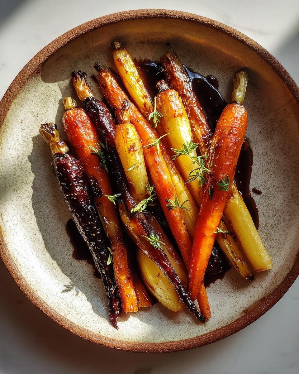 Balsamic Glazed Roasted Root Vegetables - detail 2