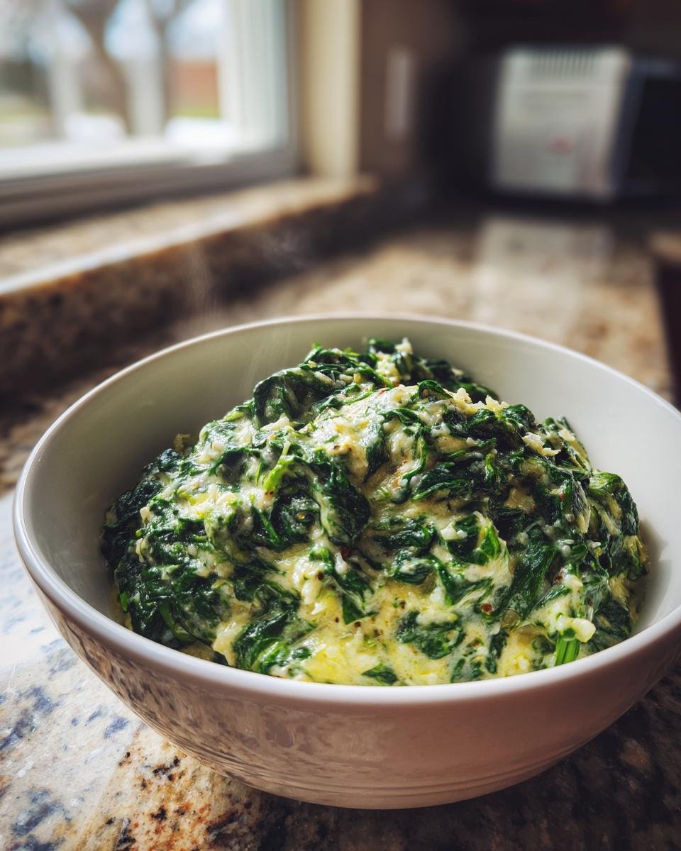 Creamed Spinach (naturally GF) - detail 1
