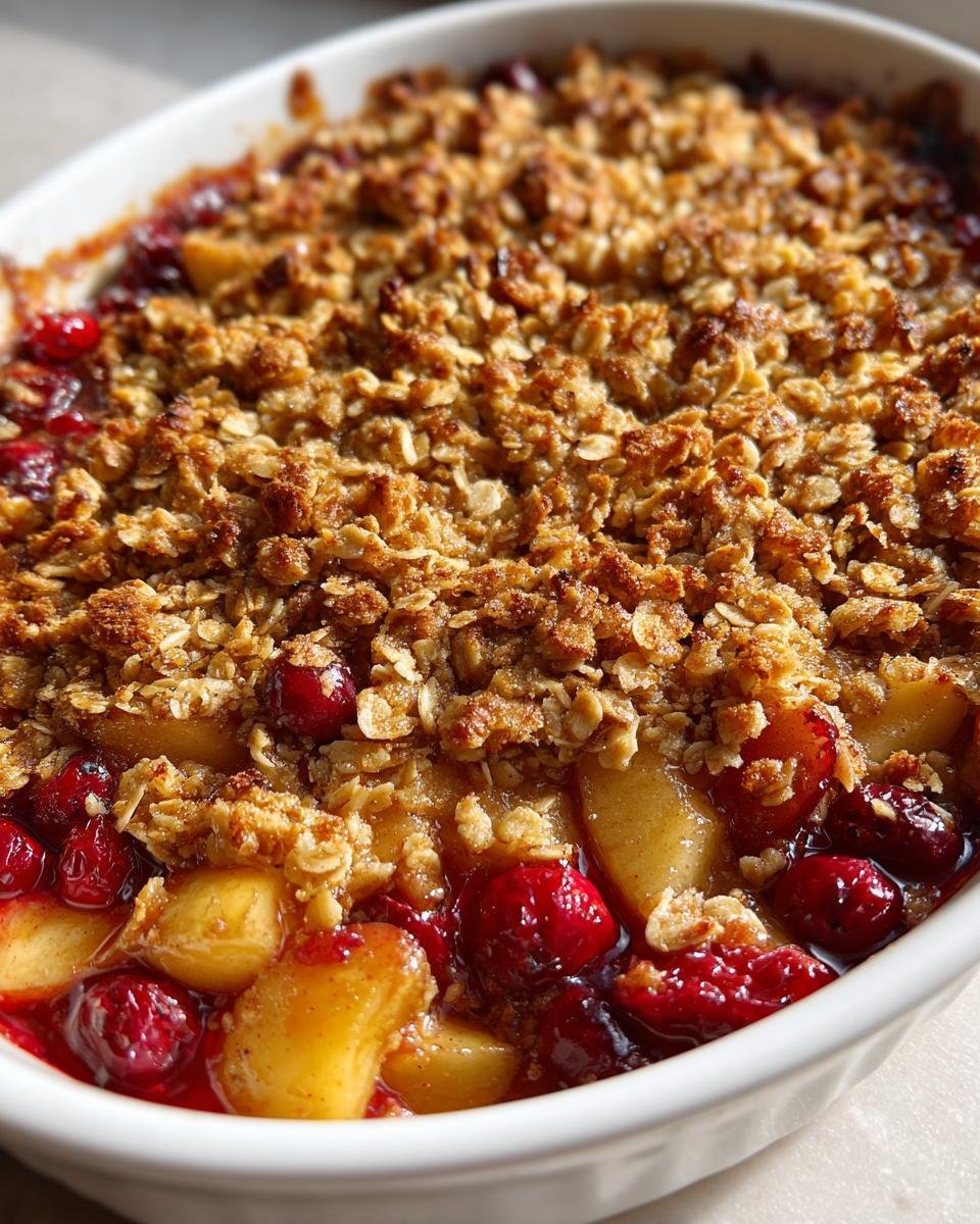 Gluten-Free Apple Cranberry Crumble - detail 1