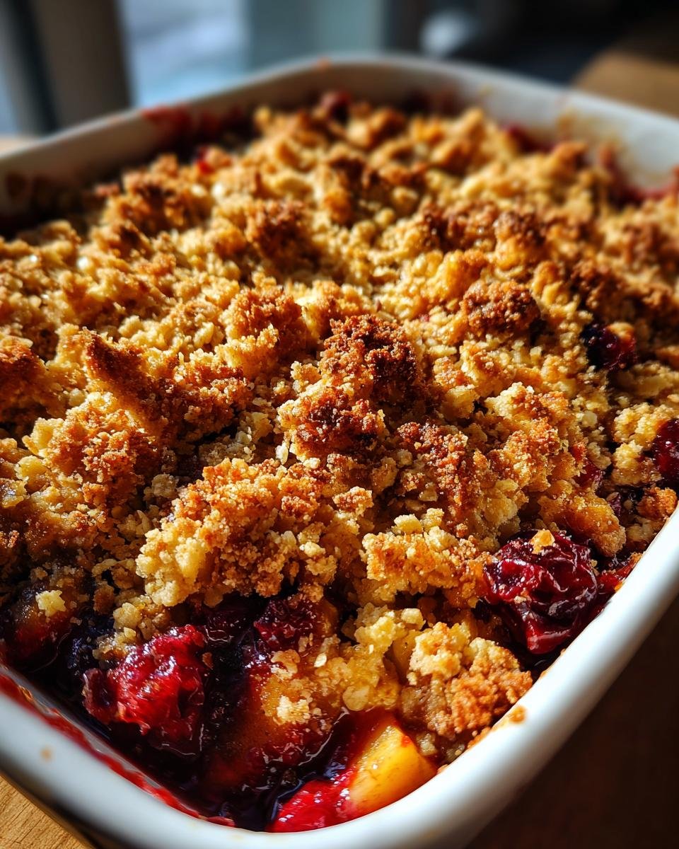 Gluten-Free Apple Cranberry Crumble - detail 2