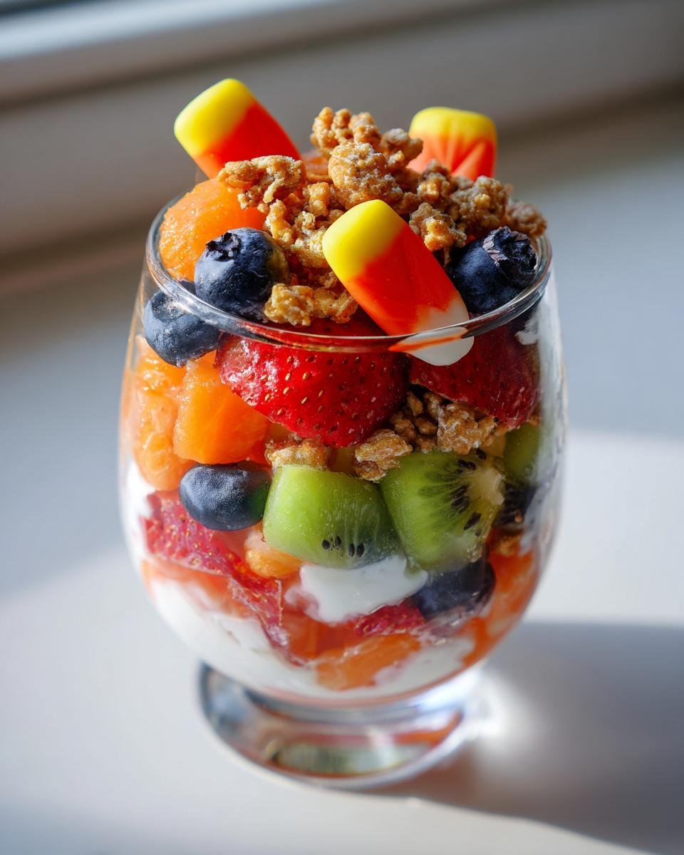 Gluten-Free Candy Corn Fruit Parfaits - detail 2