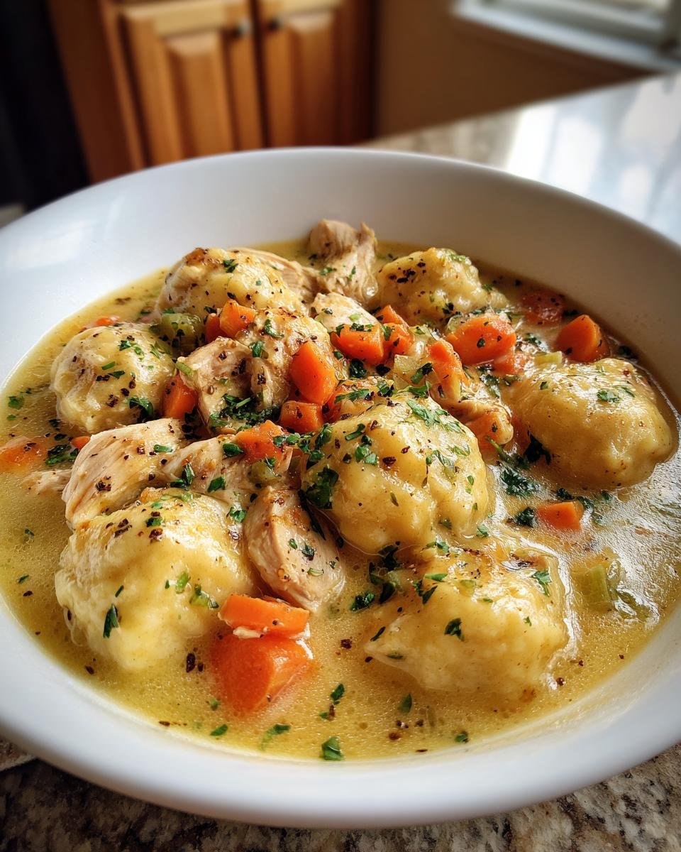 Gluten-Free Chicken & Dumplings (made with GF flour) - detail 2