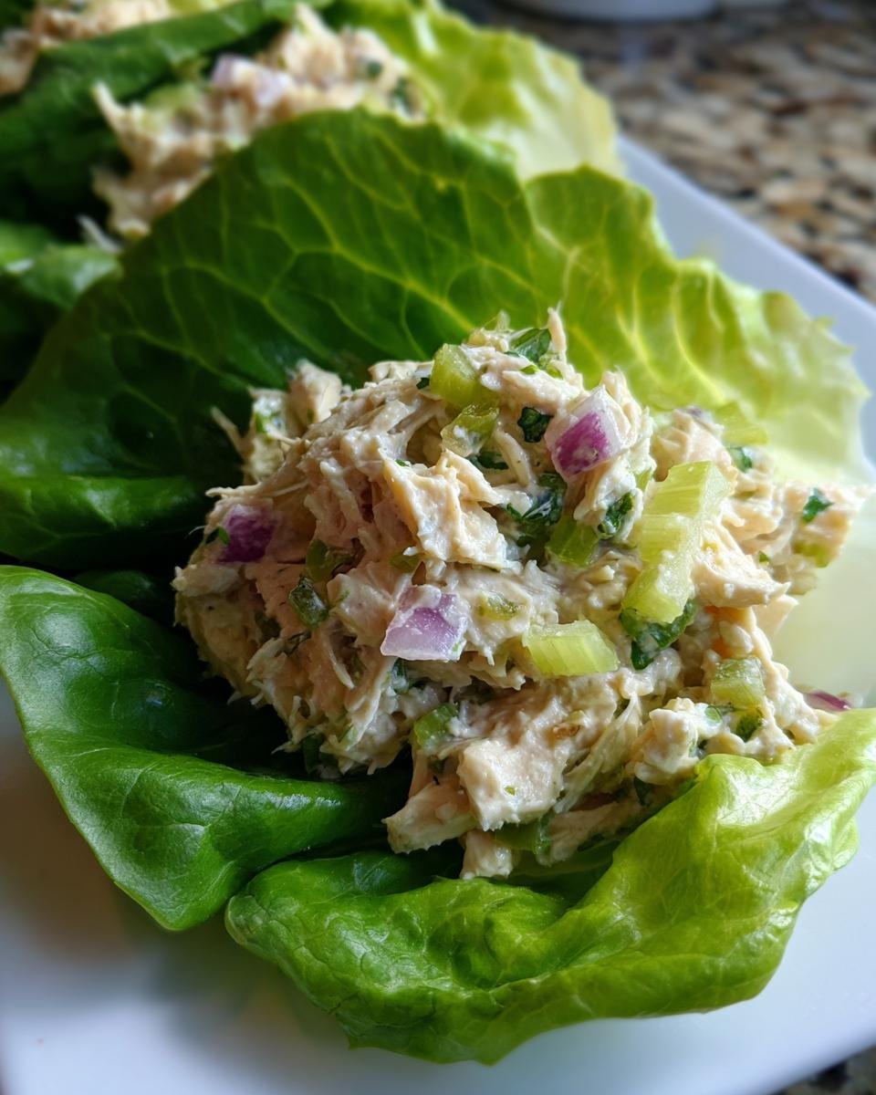 Gluten-Free Chicken Salad Lettuce Wraps - detail 1