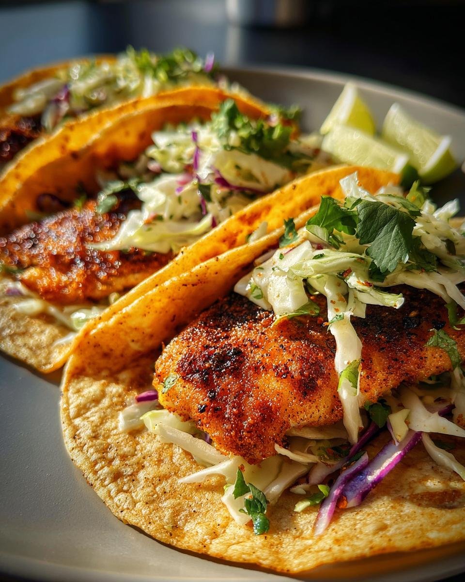 Gluten-Free Fish Tacos with Cabbage Slaw - detail 1