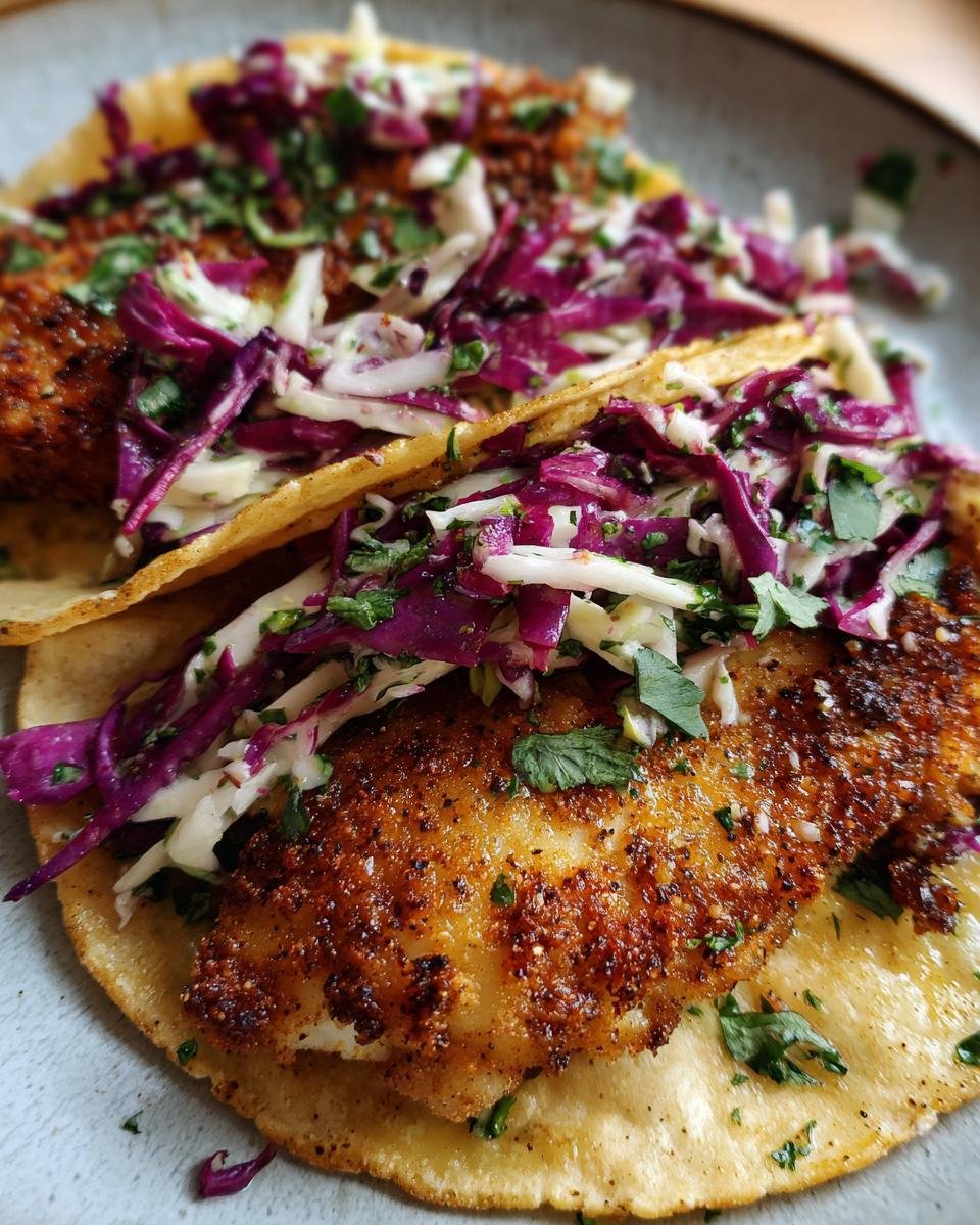 Gluten-Free Fish Tacos with Cabbage Slaw - detail 2