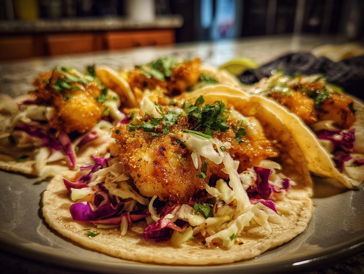Crispy Gluten-Free Fish Tacos with Zesty Slaw in 25 Minutes