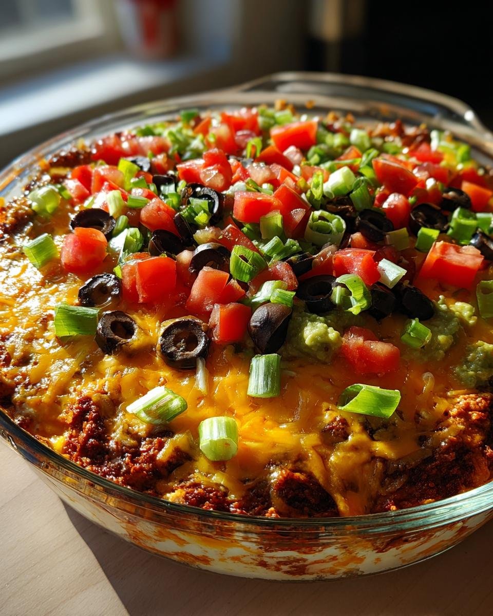 Gluten-Free Graveyard Taco Dip - detail 2