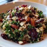 Gluten-Free Kale & Quinoa Salad with Dried Cranberries