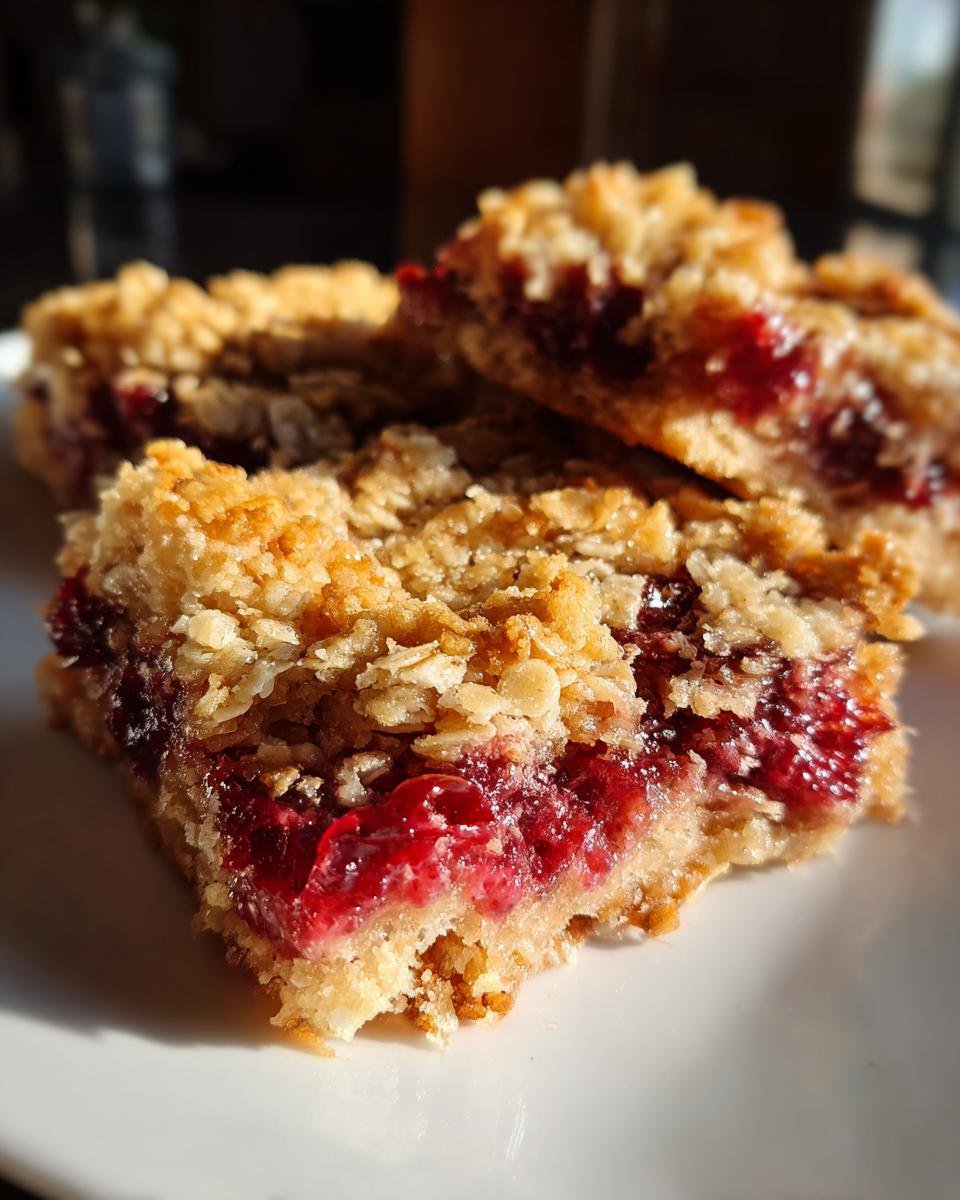 Gluten-Free Leftover Cranberry Sauce Oat Bars - detail 1