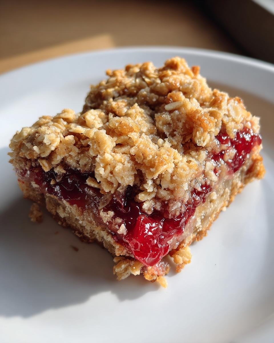 Gluten-Free Leftover Cranberry Sauce Oat Bars - detail 2