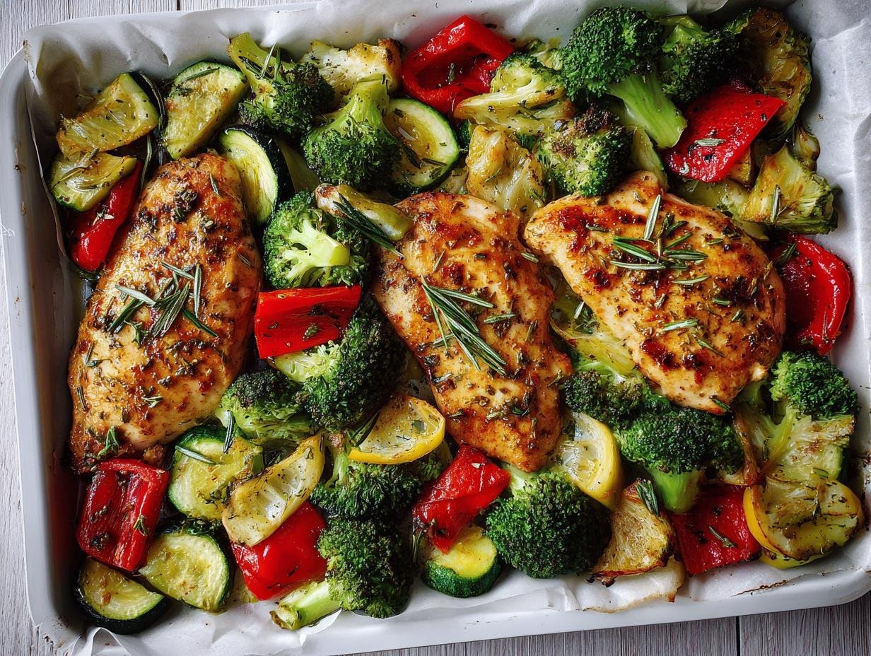 Juicy Gluten-Free Lemon Herb Chicken & Veggies in 30 Minutes