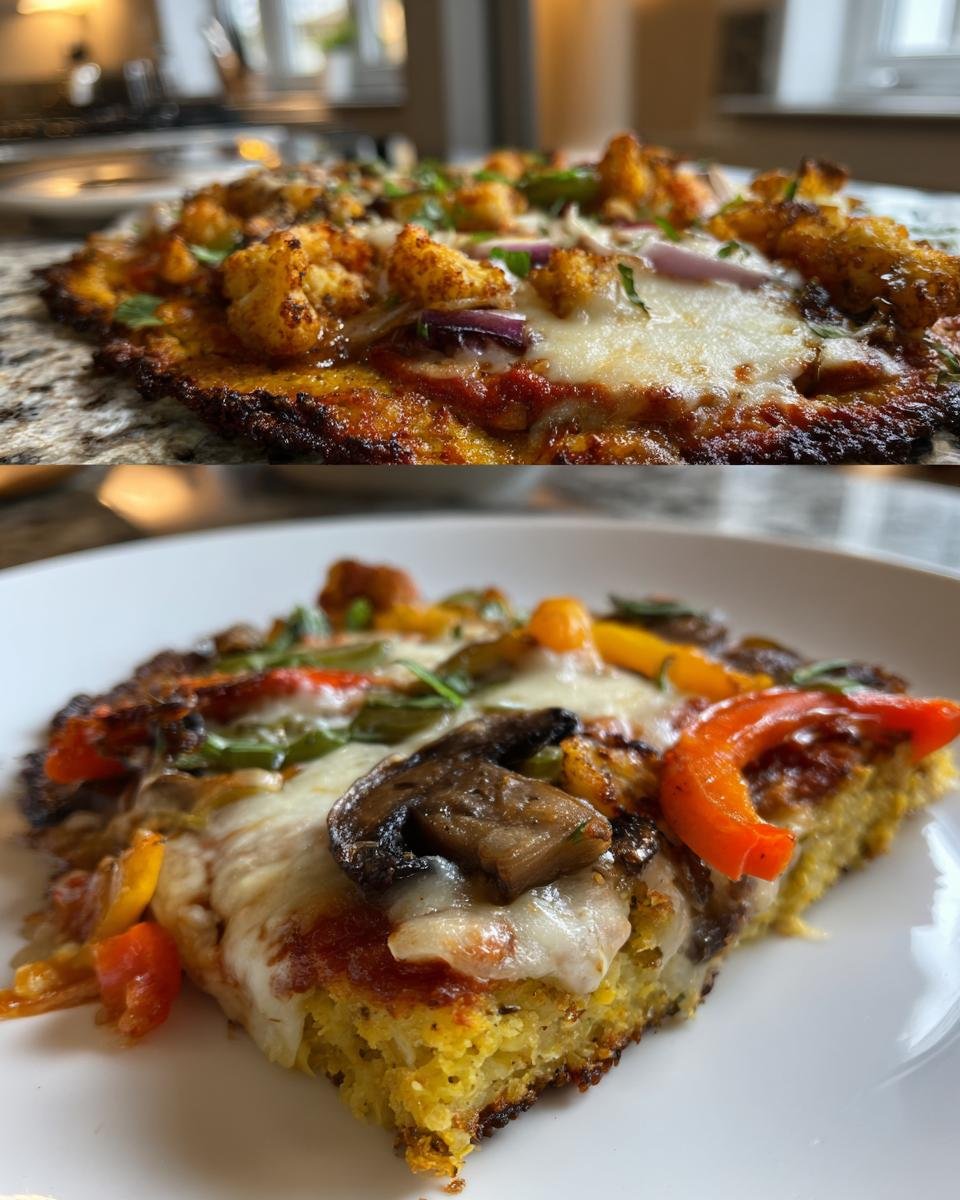 Gluten-Free Pizza on a Cauliflower Crust - detail 2