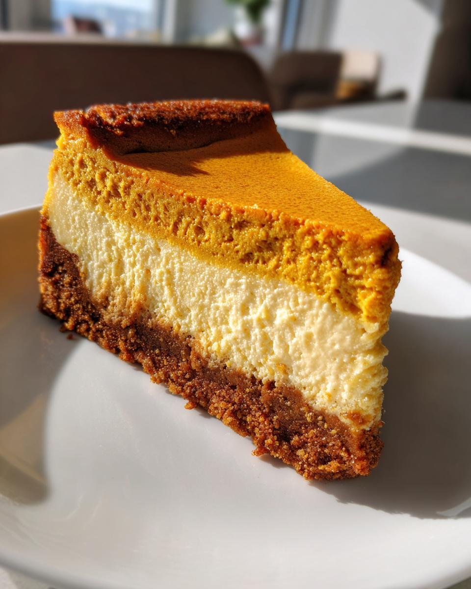Gluten-Free Pumpkin Cheesecake with a Gingersnap Crust - detail 1