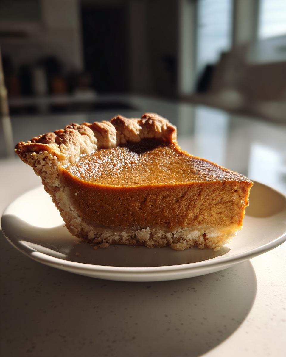 Gluten-Free Pumpkin Pie with a Flaky Almond Flour Crust - detail 1