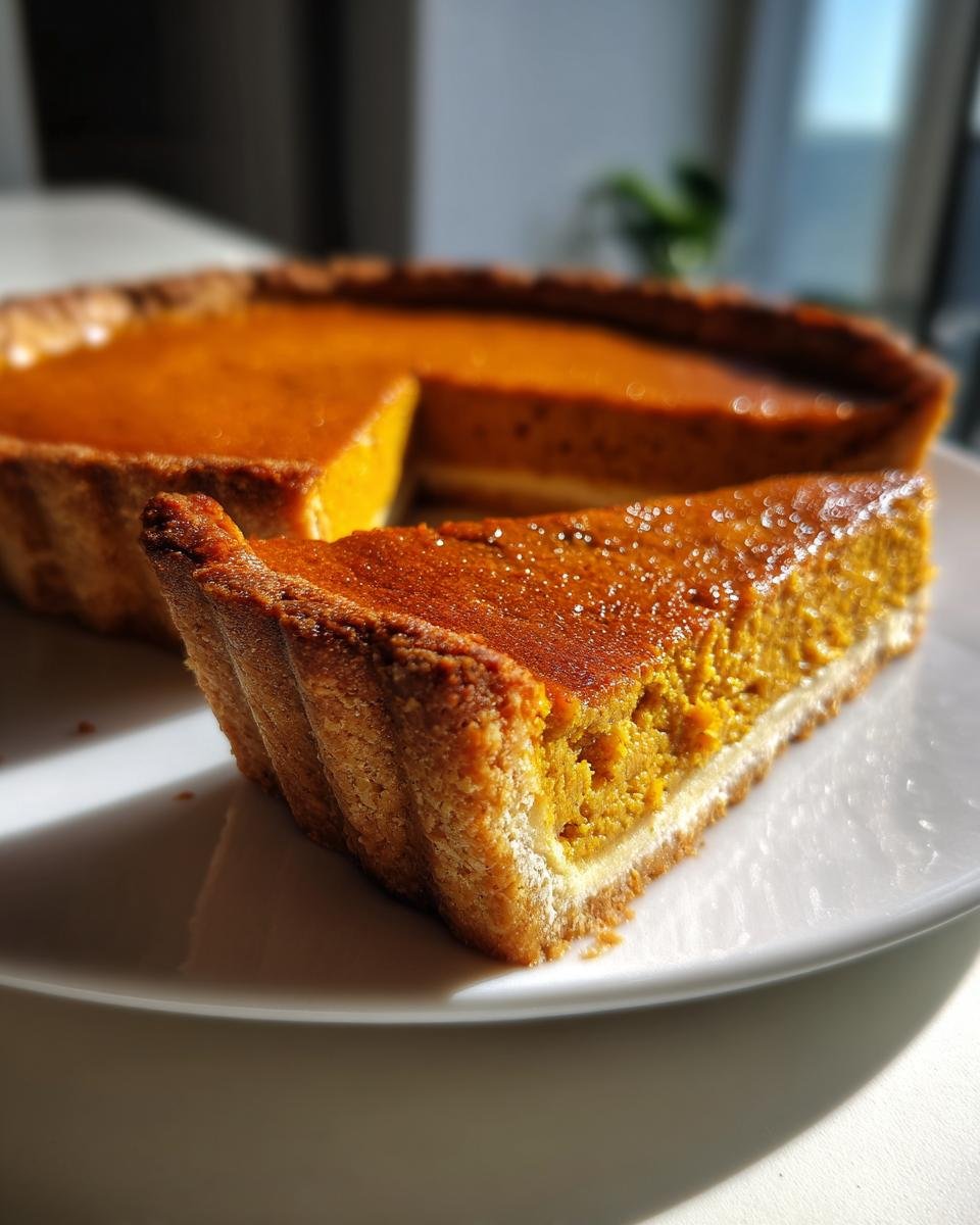 Gluten-Free Pumpkin Pie with a Flaky Almond Flour Crust - detail 2
