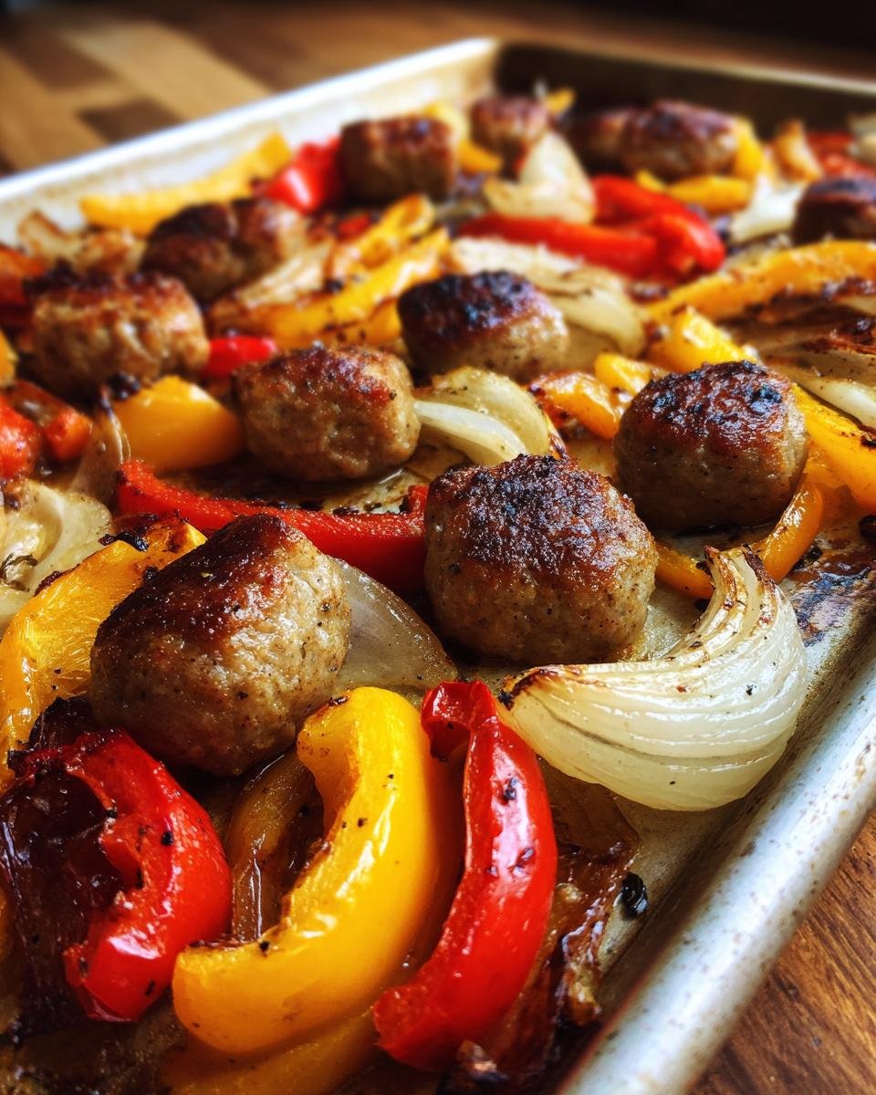 Gluten-Free Sheet Pan Sausage, Peppers & Onions - detail 1
