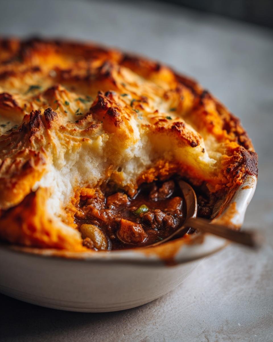 Gluten-Free Shepherd's Pie with Sweet Potato Topping - detail 2