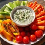 Gluten-Free Skeleton Veggie Platter with GF Ranch Dip