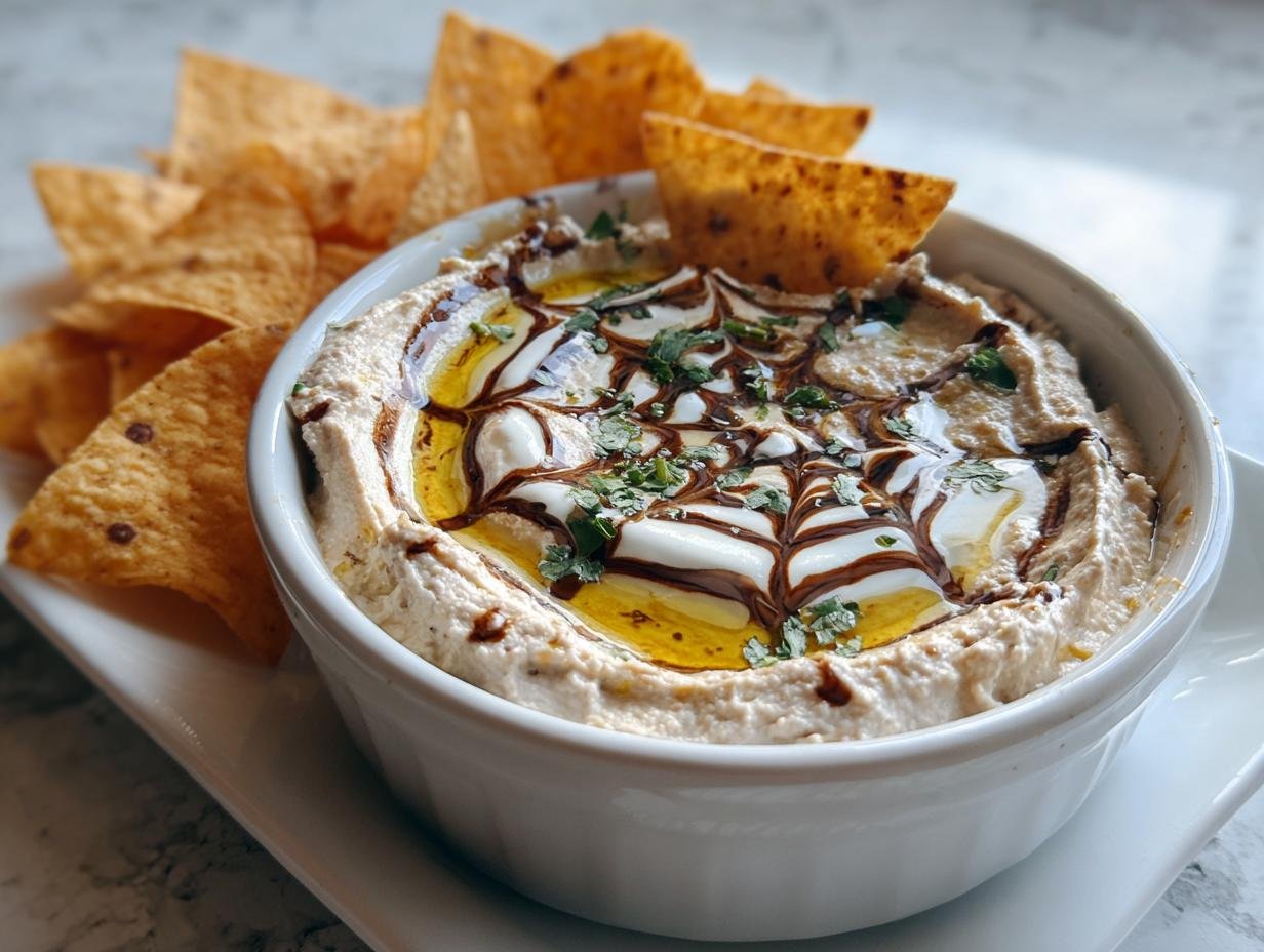 Spooky 7-Minute Gluten-Free Spiderweb Black Bean Dip Recipe