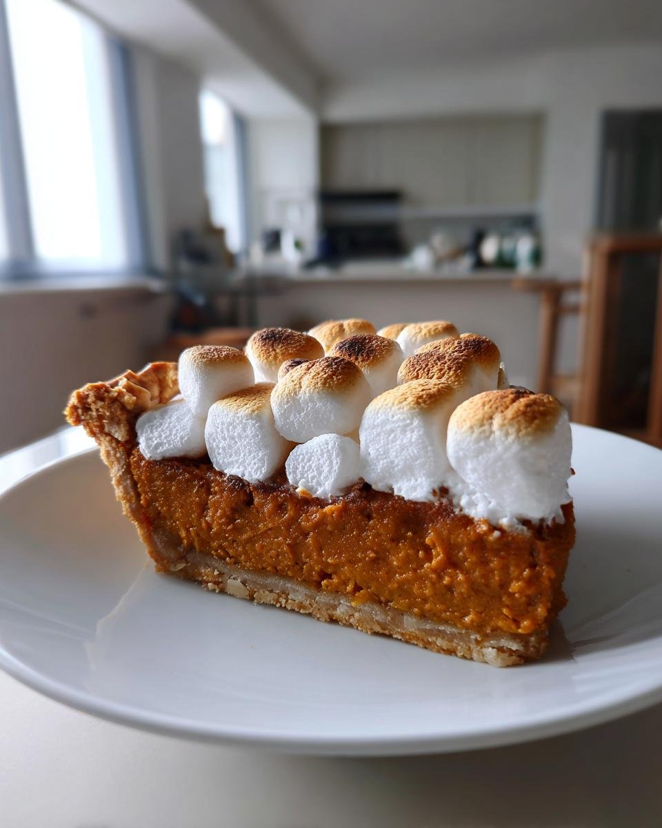 Gluten-Free Sweet Potato Pie with Marshmallow Topping - detail 2