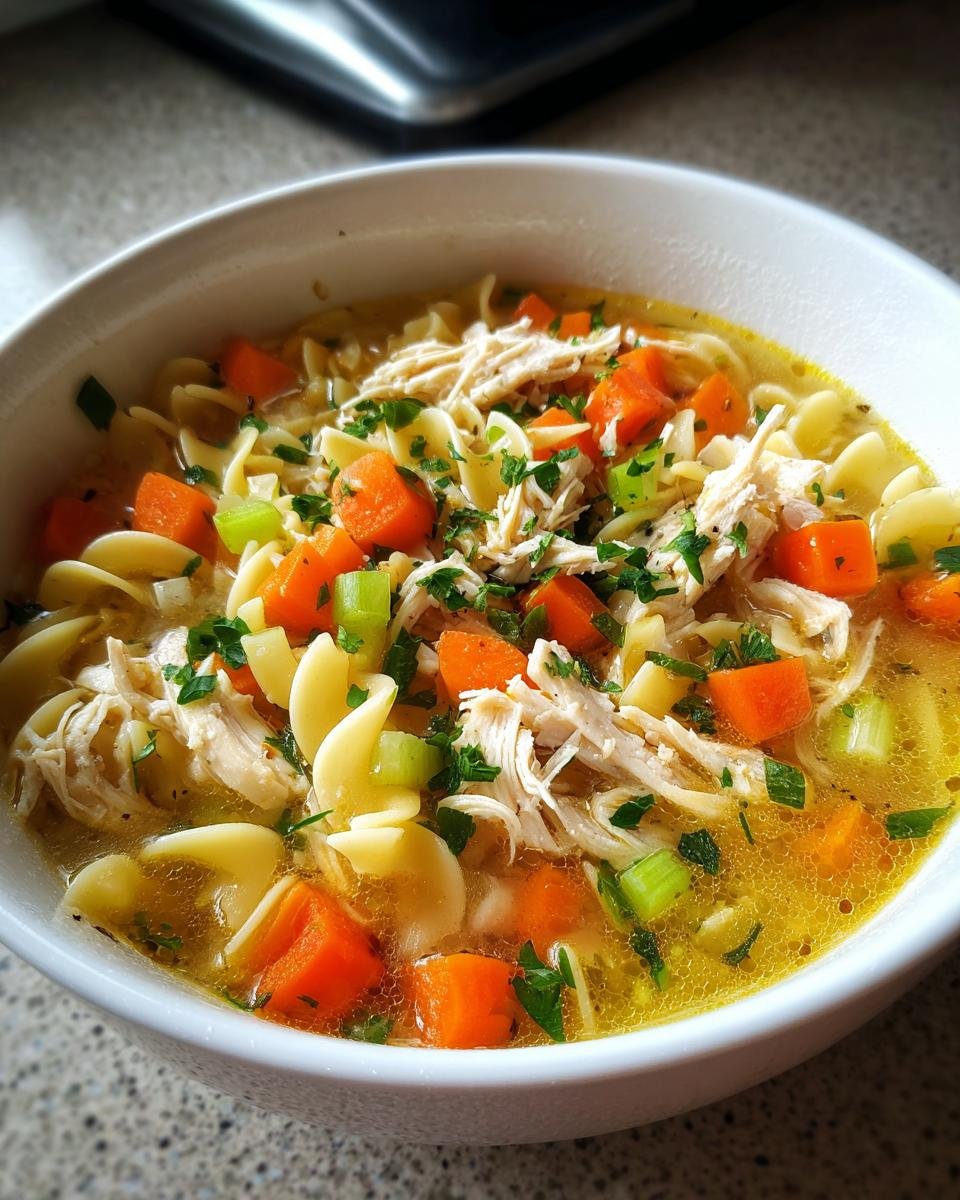 Gluten-Free Turkey Noodle Soup (with GF egg noodles) - detail 2