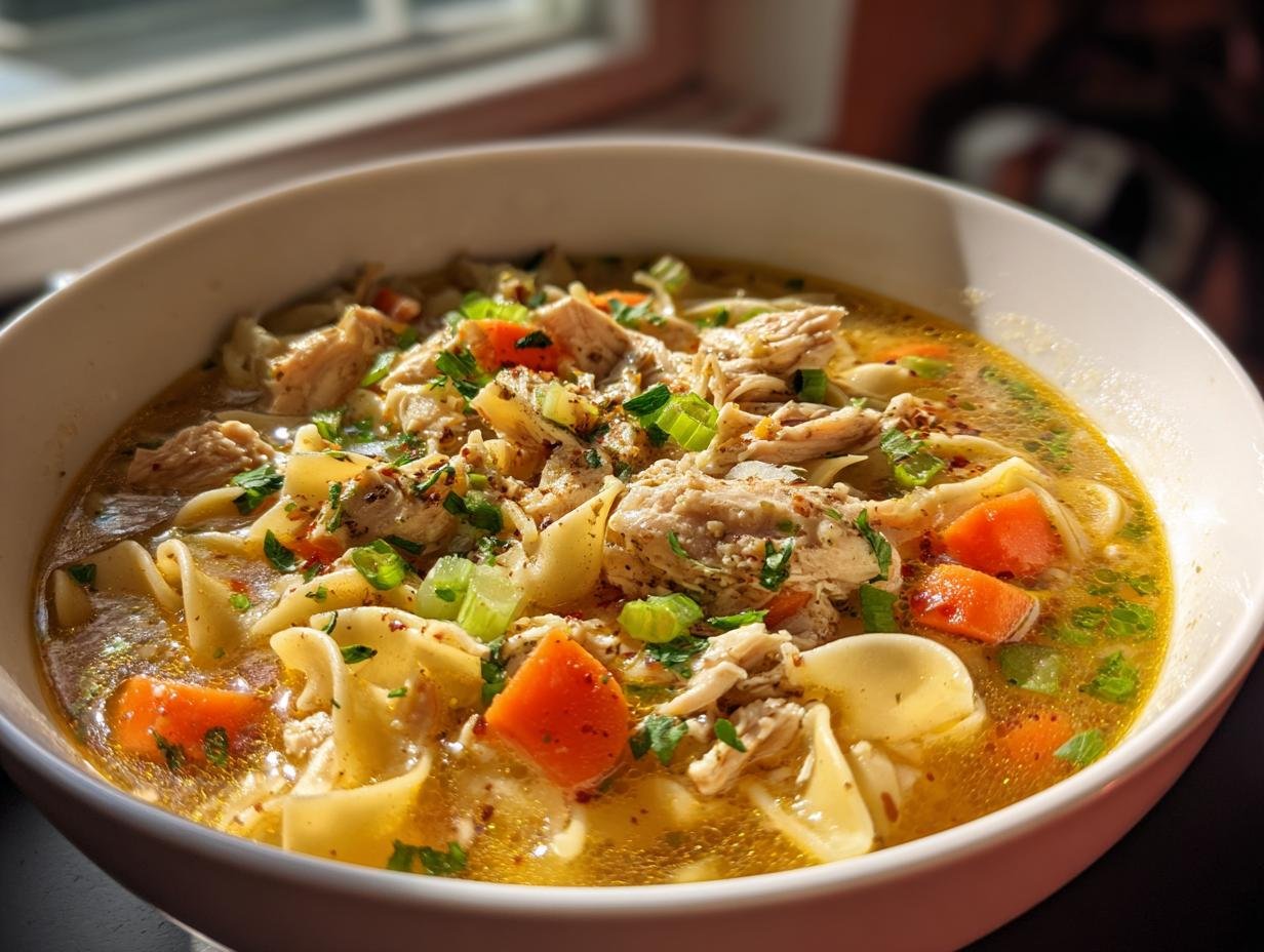 Hearty Gluten-Free Turkey Noodle Soup in Just 30 Minutes