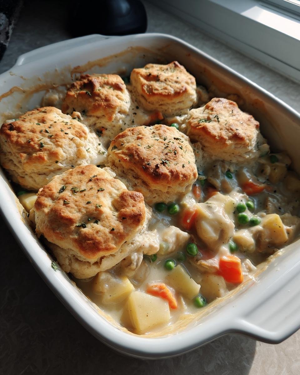 Gluten-Free Turkey Pot Pie with a Biscuit Topping - detail 1