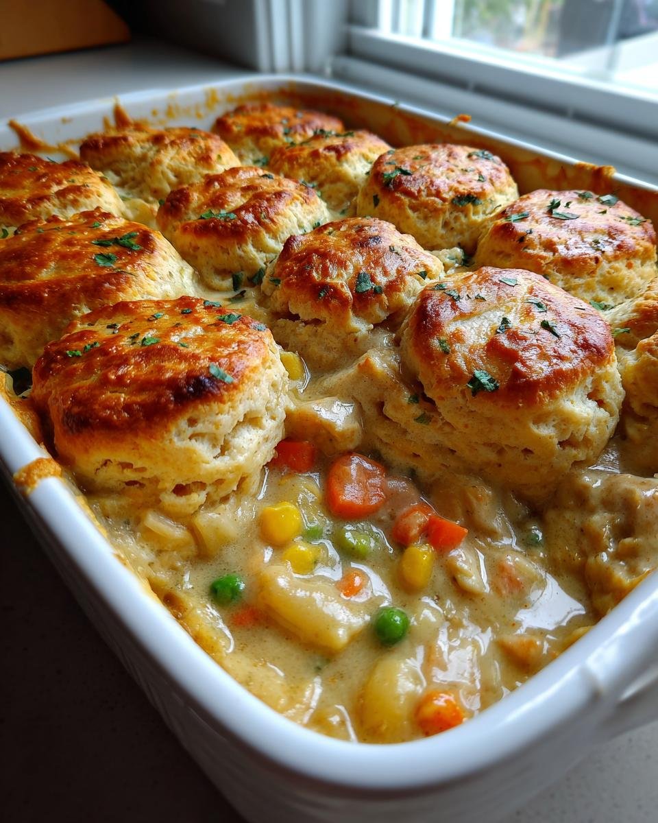 Gluten-Free Turkey Pot Pie with a Biscuit Topping - detail 2