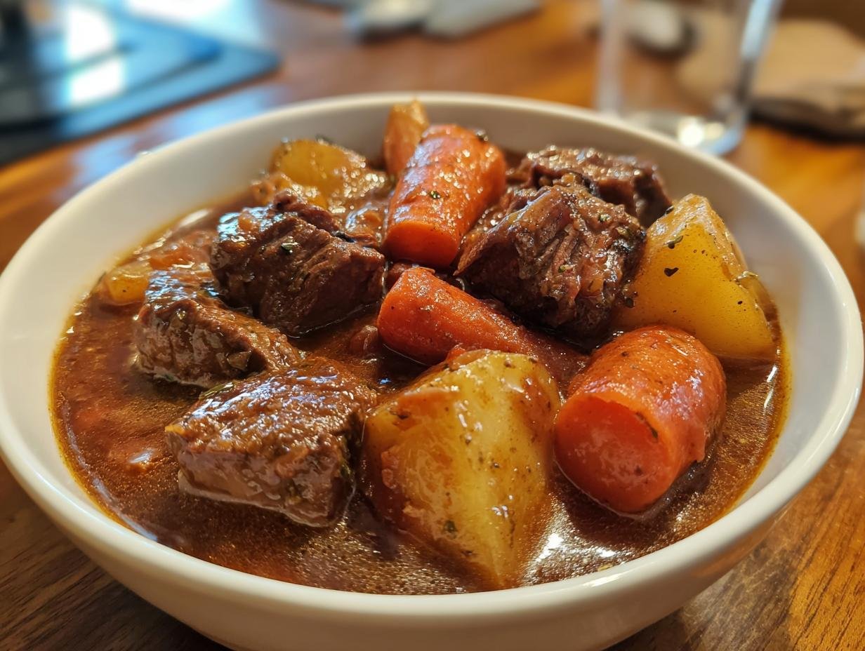 “Hearty Gluten-Free Beef Stew with Root Vegetables for Ultimate Comfort”
