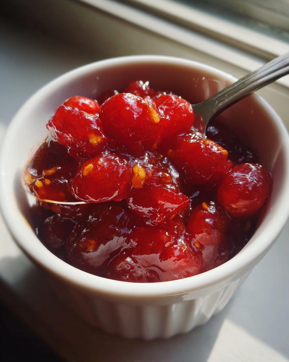 Homemade Cranberry Orange Sauce (naturally GF) - detail 1