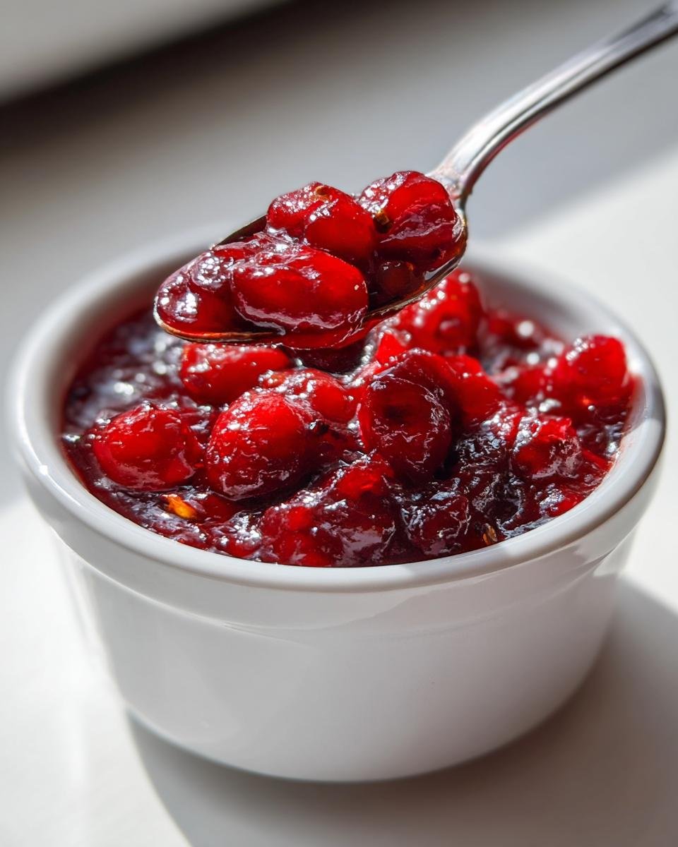 Homemade Cranberry Orange Sauce (naturally GF) - detail 2