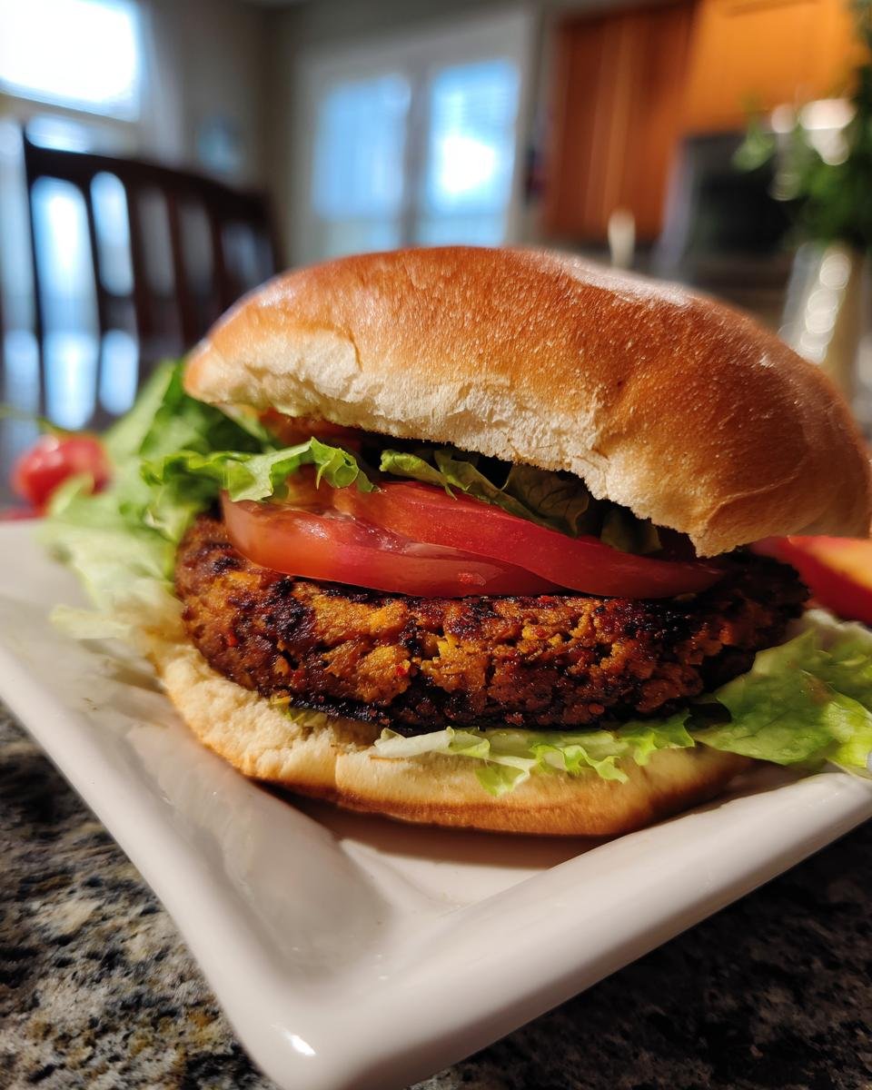 Quick & Easy Gluten-Free Black Bean Burgers - detail 1