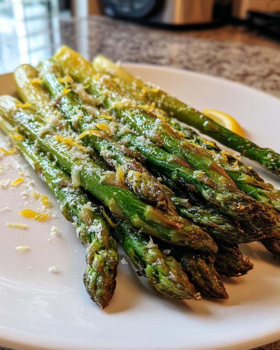 Roasted Asparagus with Lemon & Parmesan (naturally GF) - detail 1