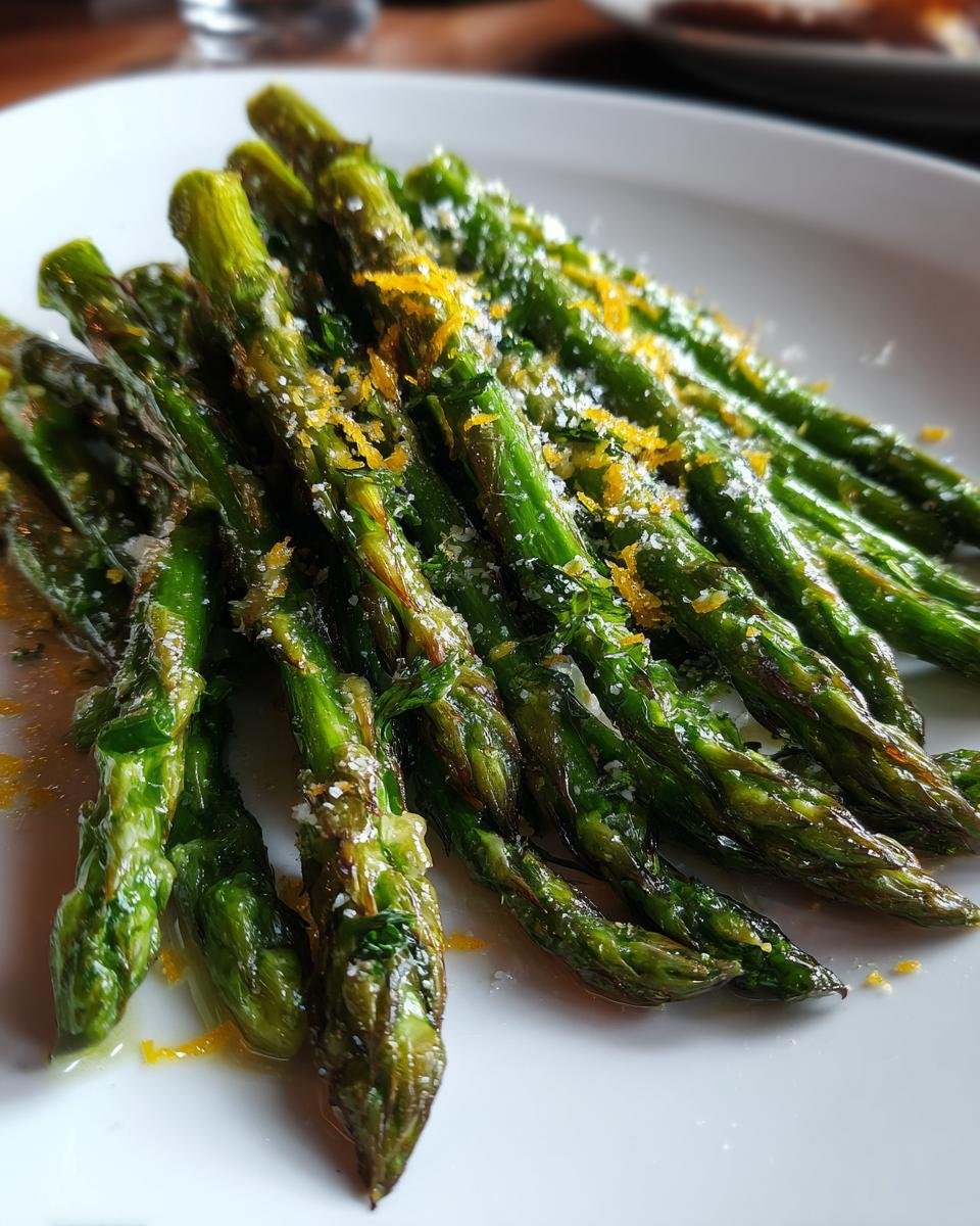 Roasted Asparagus with Lemon & Parmesan (naturally GF) - detail 2