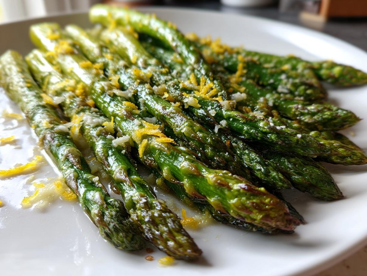 20-Minute Roasted Asparagus with Lemon & Parmesan Bliss