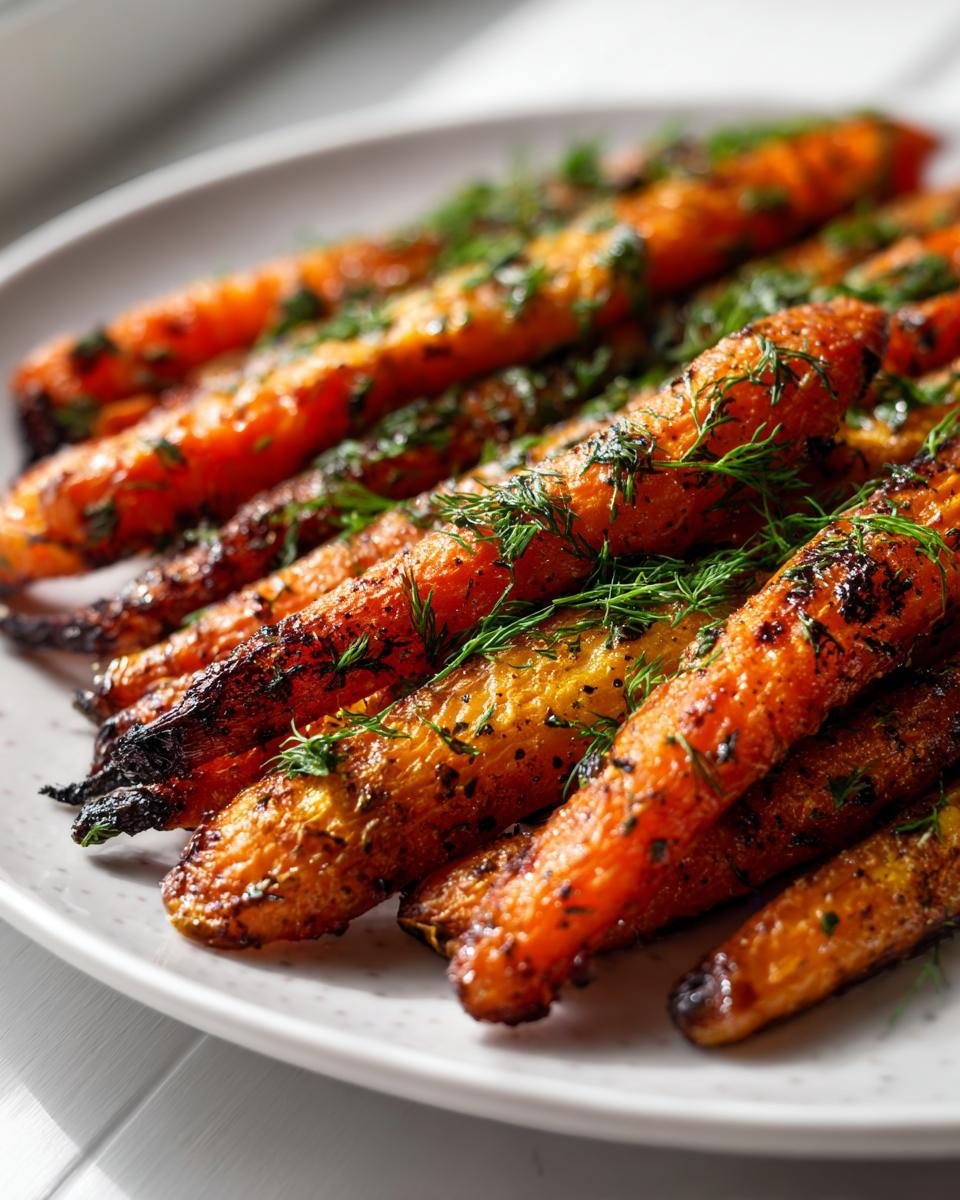 Roasted Carrots with Dill (naturally GF) - detail 1
