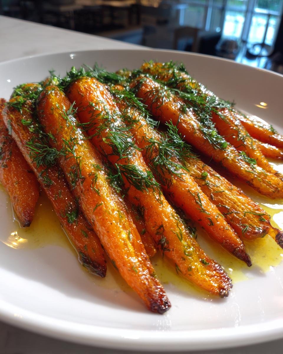 Roasted Carrots with Dill (naturally GF) - detail 2
