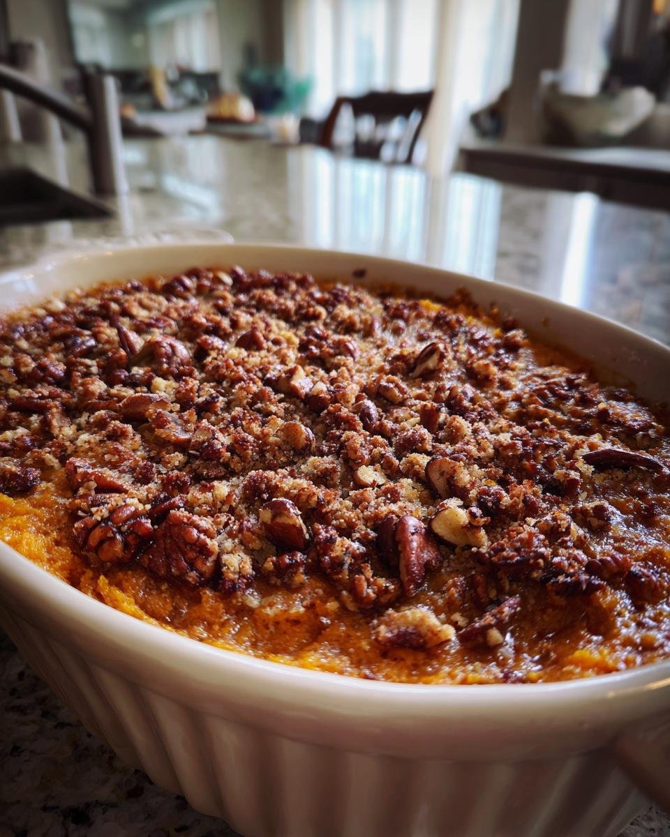 Sweet Potato Casserole with Gluten-Free Pecan Streusel Topping - detail 1