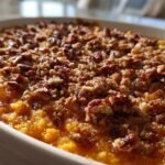 Sweet Potato Casserole with Gluten-Free Pecan Streusel Topping